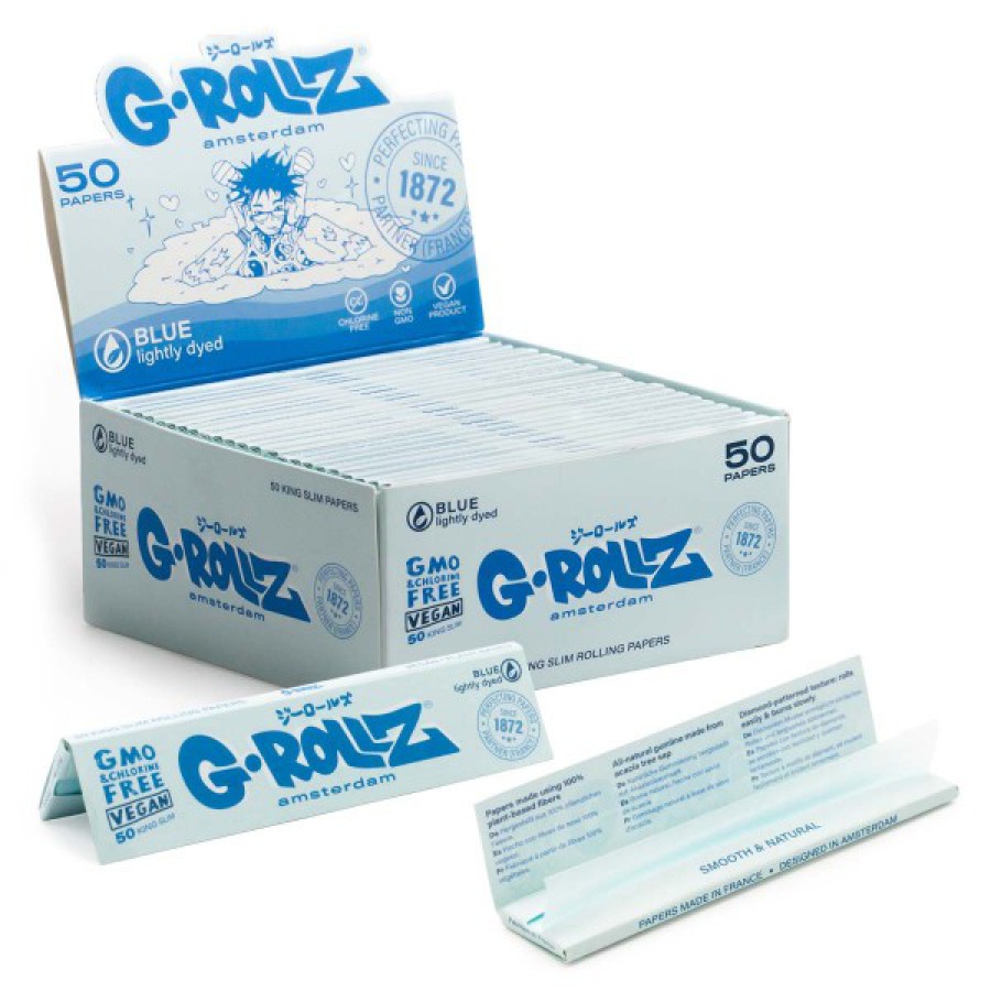 G-ROLLZ Papers Lightly Dyed Blue King Size