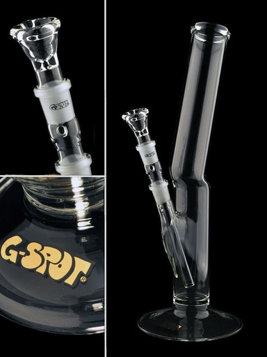 G-SPOT Glasbong Blitz 40 cm 2,5-mm-Glas 3-teilig – NS 18,8