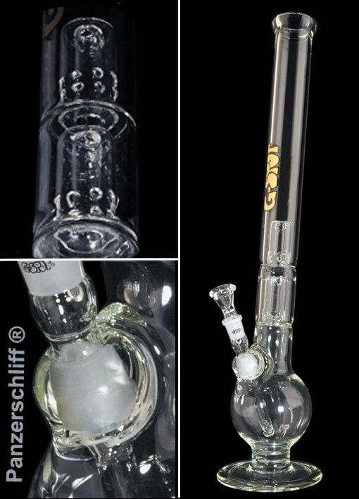G-SPOT Glasbong Kugel Doppelperkolator King Mad 60 cm 5-mm-Glas Panzerschliff – NS 18,8