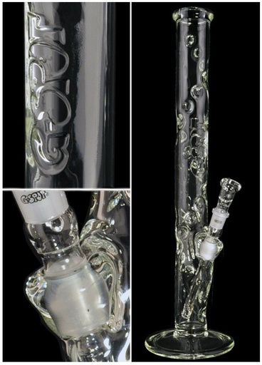 G-SPOT Glasbong Snake 50 cm 5-mm-Glas flammpoliert Panzerschliff 3-teilig – NS 18,8