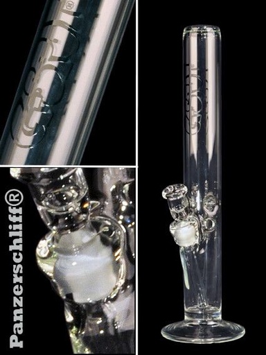 G-SPOT Eisbong Zylinder 40 cm 3,5-mm-Glas Panzerschliff – NS 18,8