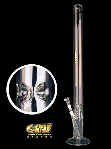 G-SPOT Eisbong Zylinder 100 cm Ø 70 mm 5-mm-Glas 3-teilig – NS 18,8