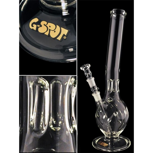 G-SPOT Glasbong Turbo Ei 50 cm 5-mm-Glas 3-teilig – NS 18,8