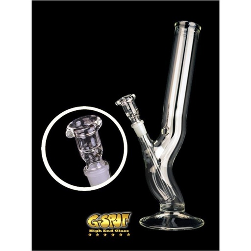 G-SPOT Glasbong Durchhänger 40 cm 2,5-mm-Glas – NS 18,8