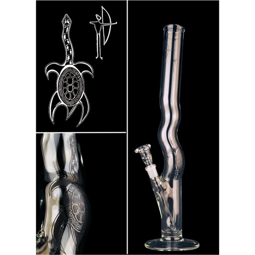 G-SPOT Glasbong Aboriginal 50 cm 5-mm-Glas – NS 18,8