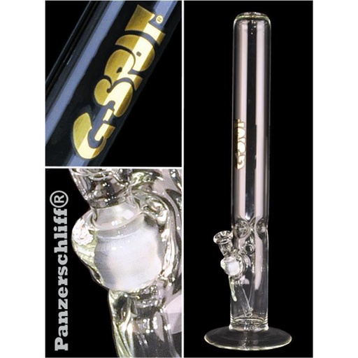 G-SPOT Eisbong Zylinder 60 cm Ø 70 mm 5-mm-Glas Panzerschliff – NS 18,8