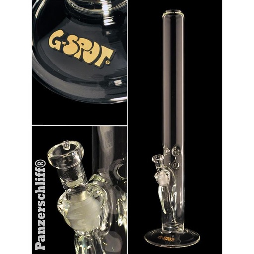 G-SPOT Eisbong Zylinder 60 cm Ø 60 mm 5-mm-Glas Panzerschliff – NS 18,8