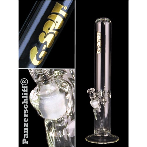 G-SPOT Eisbong Zylinder 50 cm Ø 70 mm 5-mm-Glas Panzerschliff – NS 18,8