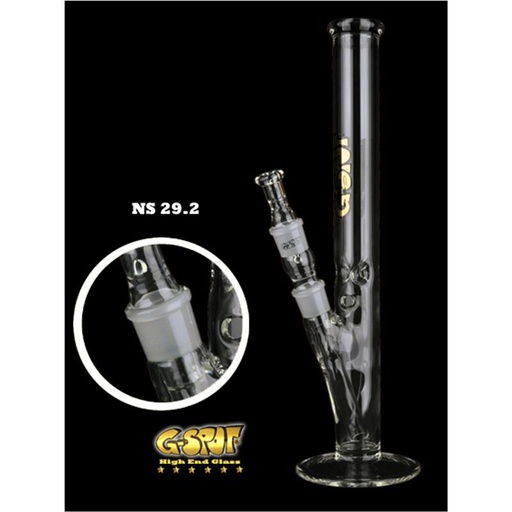 G-SPOT Eisbong Zylinder 50 cm 5-mm-Glas 3-teilig – NS 29,2