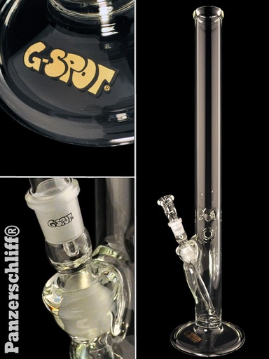 G-SPOT Eisbong Zylinder 60 cm 5-mm-Glas Panzerschliff 3-teilig – NS 18,8