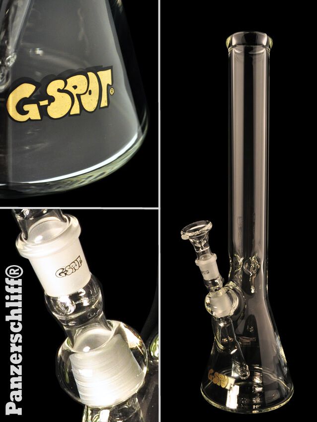 G-SPOT - Beakerbong Eis 50 x 450 x 5 mm - Panzerschliff - 3-teilig