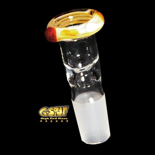 G-SPOT Siebkopf Glas – NS 18,8, Bernstein/Weiß