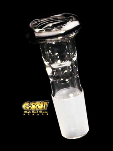 G-SPOT Siebkopf Glas – NS 18,8, Schwarz/Weiß