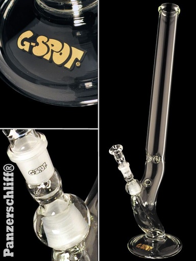 G-SPOT Eisbong Durchhänger 60 cm 5-mm-Glas Panzerschliff 3-teilig – NS 18,8