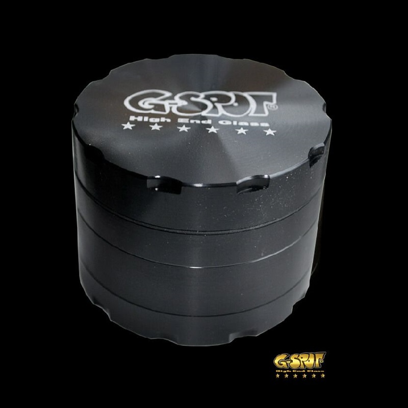 G-SPOT - 4-Teil-Alu-Grinder - Ø 76mm - SCHWARZ