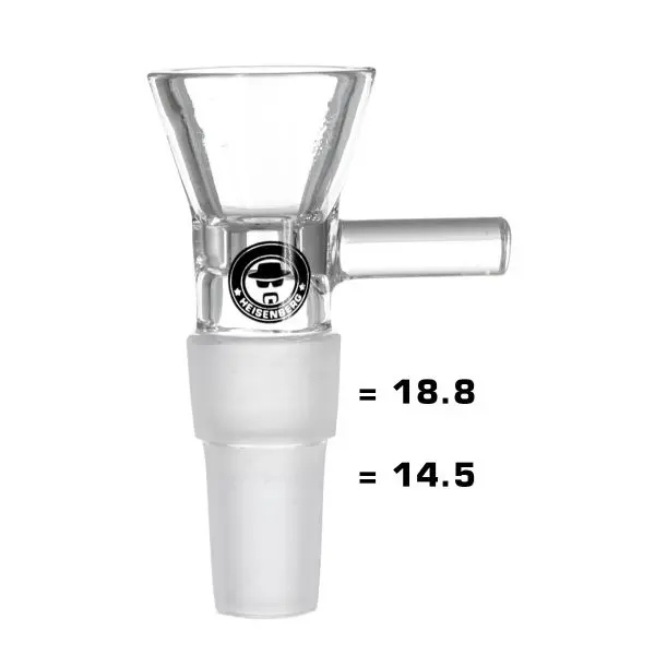 Heisenberg Kopf 2-Fits Glas – NS 14,5 und 18,8
