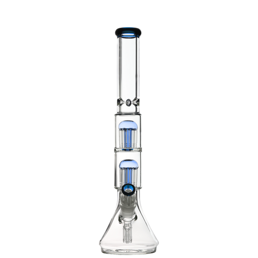 Lucid Glass - Precolator Bong, Height 50cm Light Blue