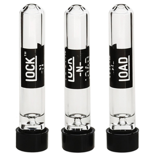 Lock'N'Load Chillum-Pfeife One-Hitter Glas mit Schraubkappe