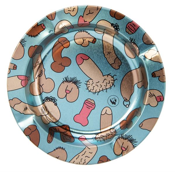 Metall Aschenbecher, "DICK PATTERN Metallic"