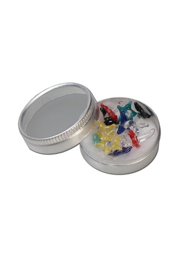 Glassieb Sternform 9–11 mm – 15 Stück