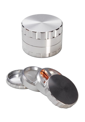 Black Leaf Grinder Aluminium Propeller 4-teilig Ø 62 mm – Silber