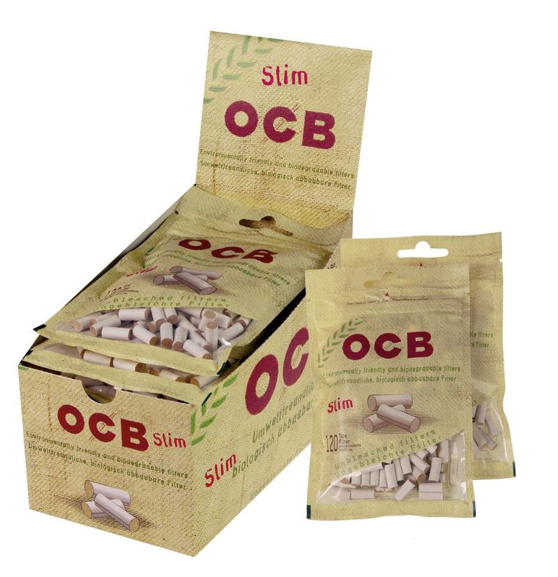 OCB Filter Organic Slim Ø 6 mm – 120 Stück