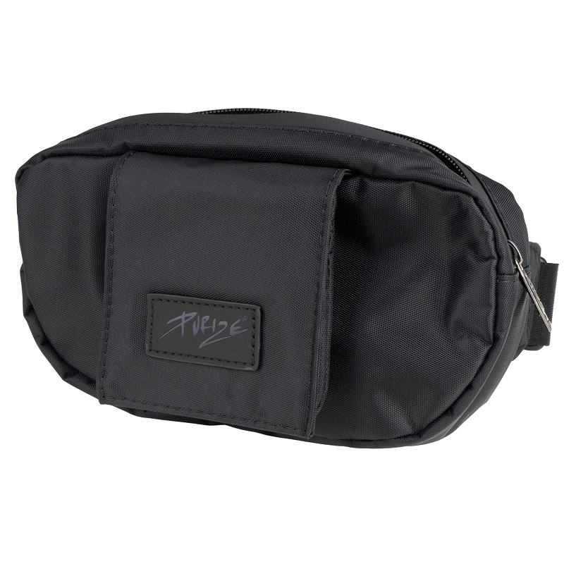 PURIZE Aktivkohle-Bauchtasche geruchsdicht – Schwarz