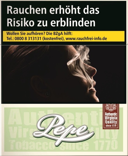 Pepe Filterzigaretten Bright Green XXXL – 40 Stück