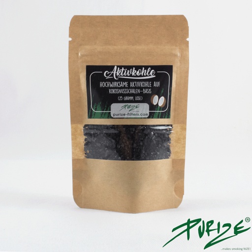 PURIZE - Aktivkohle aus Kokos - 25g