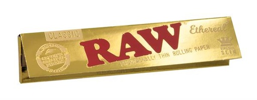 RAW Papers Ethereal Gold King Size Slim – 32 Blatt
