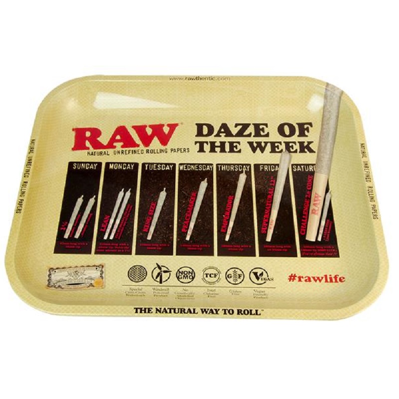 RAW Rolling Tray Daze of the Week Large