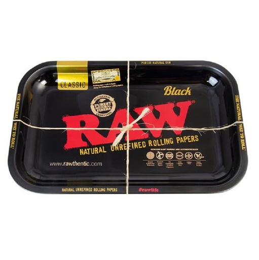 RAW Rolling Tray Black Classic Small