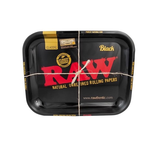 RAW Rolling Tray Black Classic Large