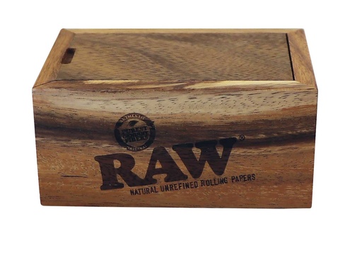 RAW Holzbox Akazie mit Schiebedeckel klein