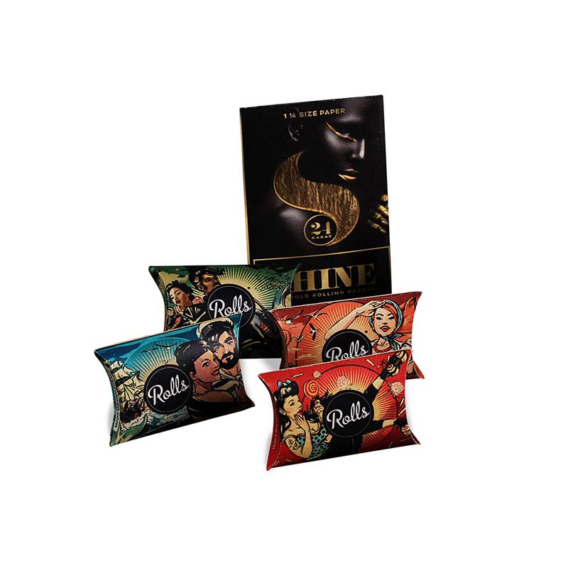 Rolls Geschenk-Pack mit Shine 24K Gold Paper 1 1/4