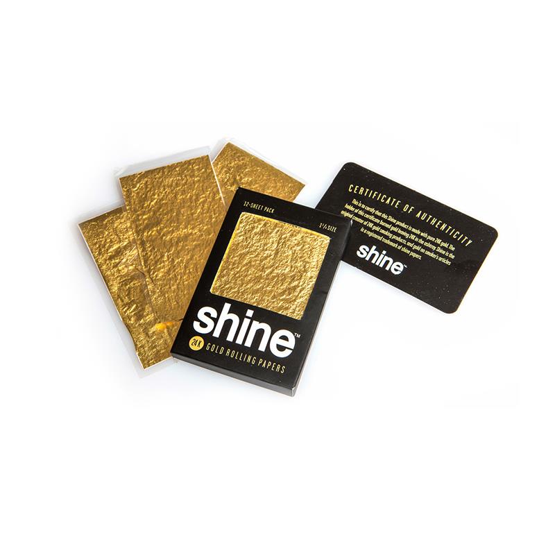 Shine 24K Gold Paper Regular Size – 12 Blatt