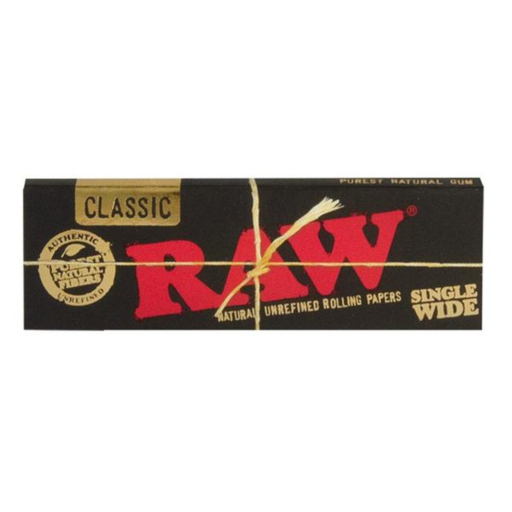 RAW Papers Black Single Wide – 50 Blatt