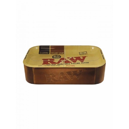 RAW Wooden Cache Box mit Metall-Tray-Deckel
