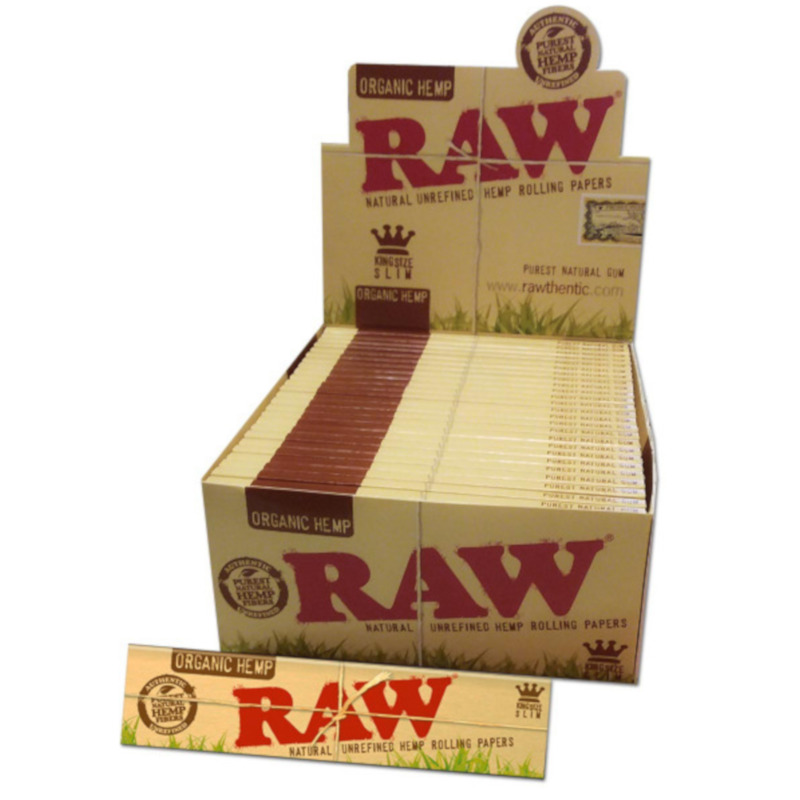 RAW Papers Organic Hemp King Size Slim – 32 Blatt
