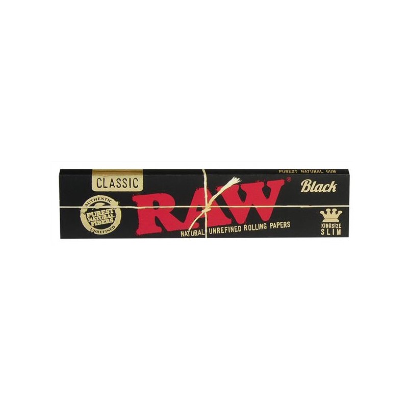 RAW Papers Black King Size Slim – 32 Blatt