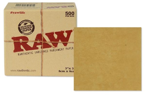 RAW Pergamentpapier Square ungebleicht 8 × 8 cm – 500 Stück