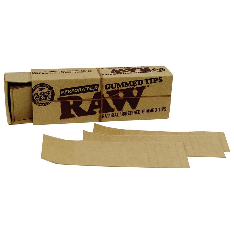 RAW Filtertips Gummed perforiert – 33 Stück
