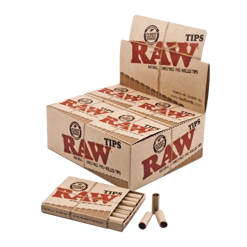 RAW Filtertips Pre-Rolled Ø 7 mm – 21 Stück