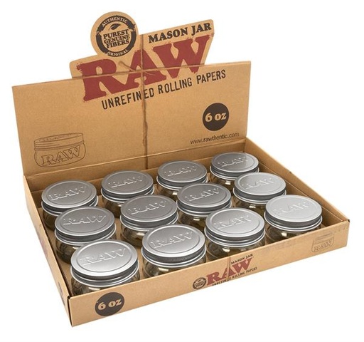 RAW Mason Jar Glas – 6 oz
