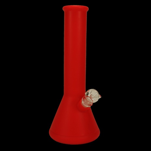 Black Leaf Silikonbong Eis mit Glaskopf – Rot