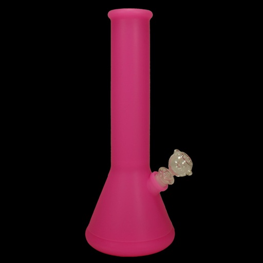Black Leaf Silikonbong Eis mit Glaskopf – Pink