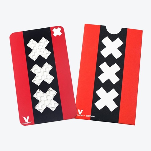 V-Syndicate - Grinder Card - XXX Rot/Schwarz