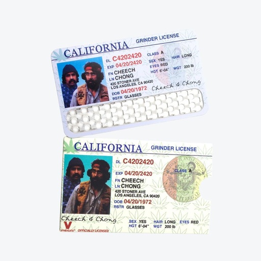 V-Syndicate Grinder Card Cheech & Chong Edelstahl – License