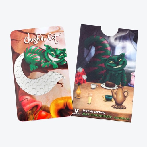 V-Syndicate Grinder Card Alice in Grinderland Edelstahl – Cheshire Cat