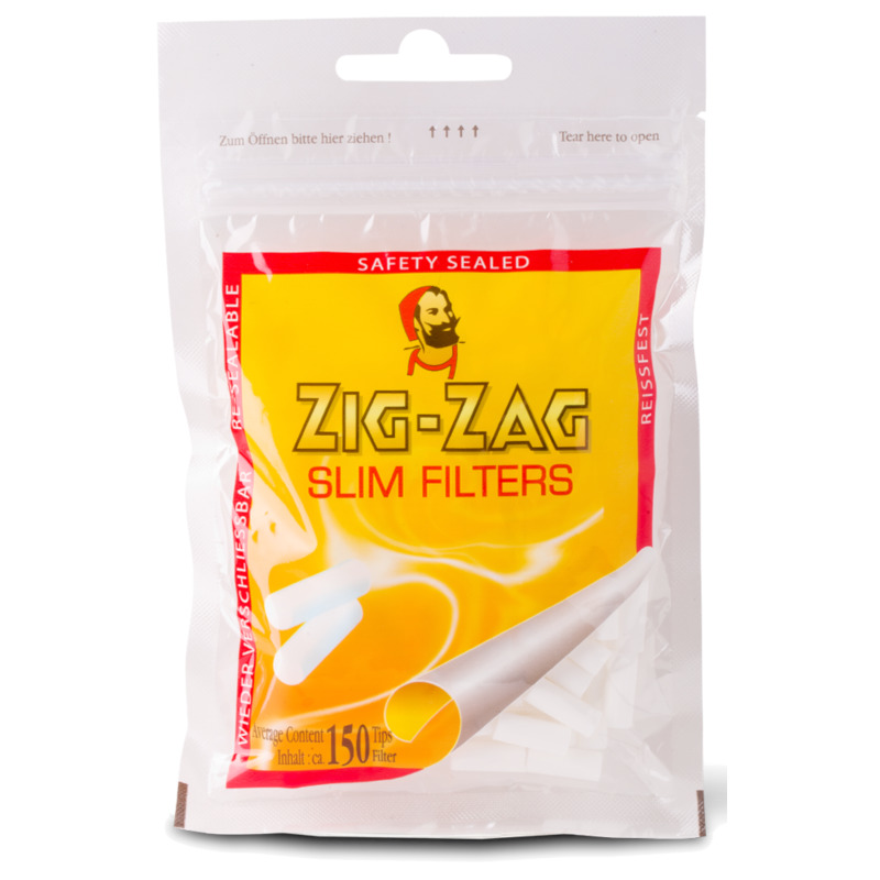 Zig Zag Filter Slim Finest Quality Ø 6 mm – 150 Stück